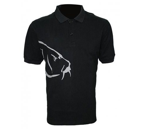 Zfish Tričko Carp Polo T-Shirt Čierne