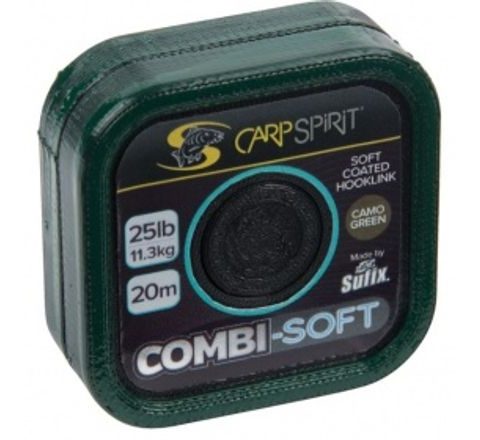 Carp Spirit Šňůra Combi Soft Coated Braid Camo Green 20m