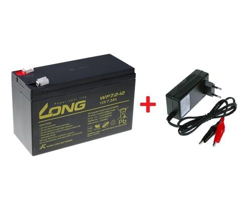 Long Olovený akumulátor 12V 7Ah pre echoloty + nabíjačka!