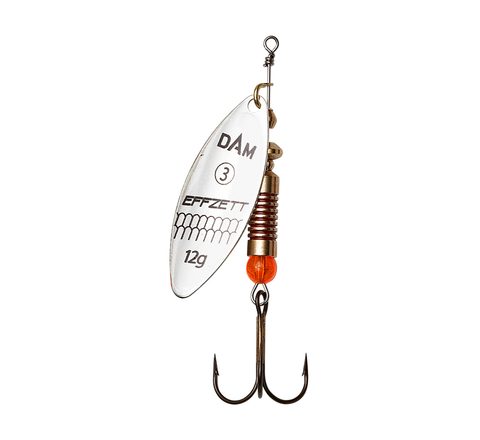 DAM Třpytka Effzett Predator Spinner Strieborná