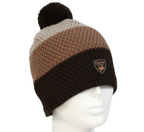 Giants fishing Zimní pánská čepice tříbarevná s bambulkou