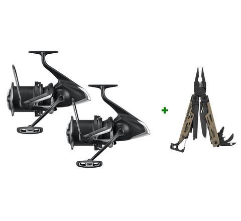 Shimano Naviják Aero Technium Magnesium 14000 XTD 2ks + Leatherman Kleště Signal Zdarma!