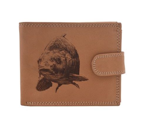 Mercucio Pánská peněženka Kapr hlava natural