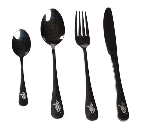 Giants Fishing Sada příborů černý nerez Cutlery SS 410 ( 4pc - set )