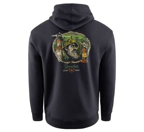 Grundéns Mikina Dark Seas X Grundens Watchman Hoodie Black