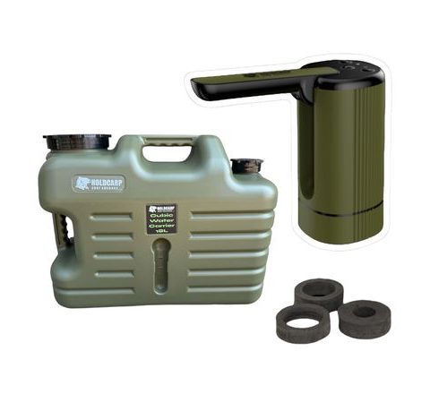 Holdcarp Set Automatická Pumpa Smart Rechargeable Tap + Cubic Water Carrier 18L