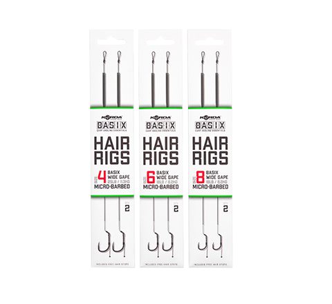 Korda Návazec Basix Hair Rigs Wide Gape 2ks