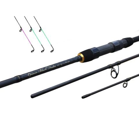 Delphin Opium black feeder + 3 špičky 360cm/80g