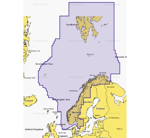 Navionics+ Mapy Nórsko