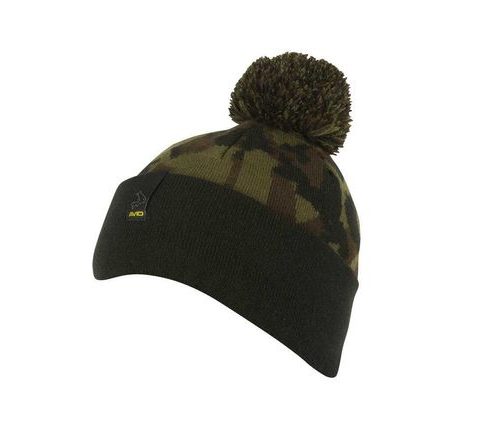 Avid Čepice Black and Camo Bobble Hat