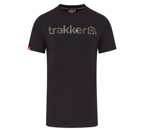 Trakker Tričko CR Logo T-shirt Black Camo