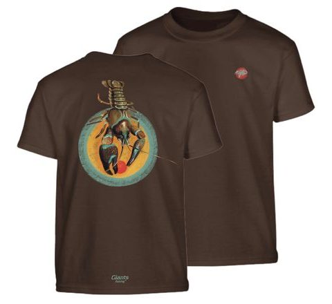 Giants fishing Tričko dětské hnědé Rak