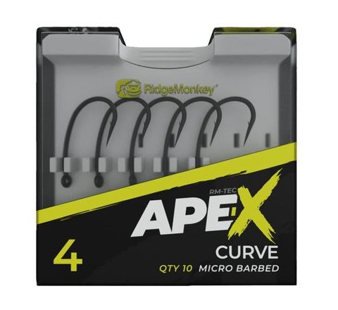 RidgeMonkey Háčiky Ape-X Curve Barbed 10ks