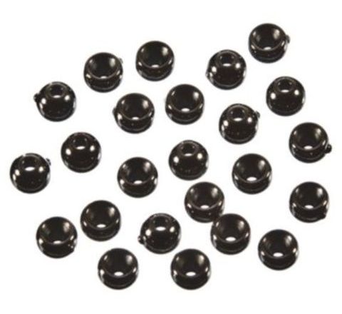 Giants Fishing Hlavičky čierne Beads Black 3,8mm 100ks