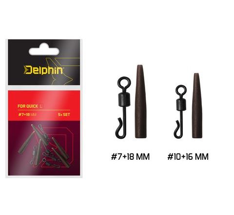 Delphin Rychlovýměnný obratlík s převlekem FDR Quick Set 5ks
