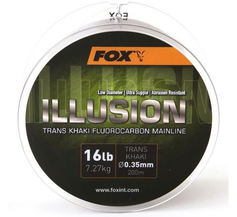 Fox Fluorocarbon Illusion Mainline Trans Khaki 200m