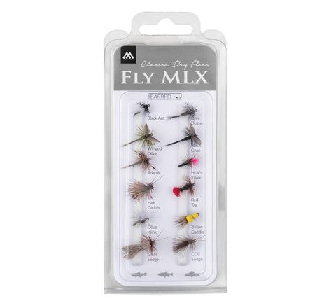 Mikado Sada suchých mušek Dry Flies Barbed 12ks