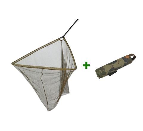 Giants Fishing Akční set Podběrák Carp Net Deluxe 42 + Plovák Camo Net Float Standard