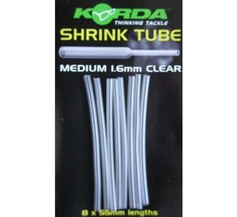 Korda Zmršťovacia bužírka Heat Shrink Tube číra 8ks