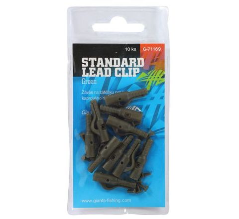 Giants Fishing Závěs na boční olovo Standard Lead Clip Green 10ks