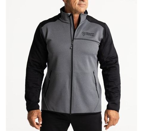 Adventer & fishing Hriaca mikina Prostretch Steel & Black