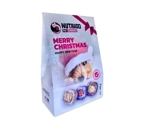 LK Baits Pet Pamlsky Nutrigo Bonbons Bag Mini Štavnaté pamlsky Vánoce