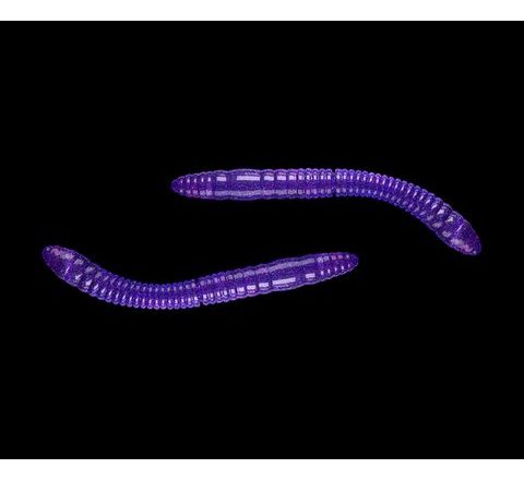 Libra Lures Fatty D’Worm Fialová s Trblietkami