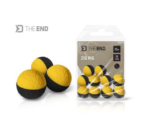 Delphin Penové Pop-Up TheEND Zig Rig čierno-žlté 10ks