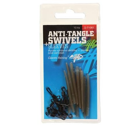 Giants Fishing Rychlovýměnné obratlíky a převleky proti zamotání 10ks