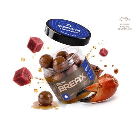 Delphin Boilies v dipu BreaX/MonstaFISH Monster Krab-Tuňák 200ml