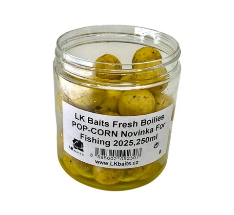 LK Baits Fresh Boilies Popcorn 250ml