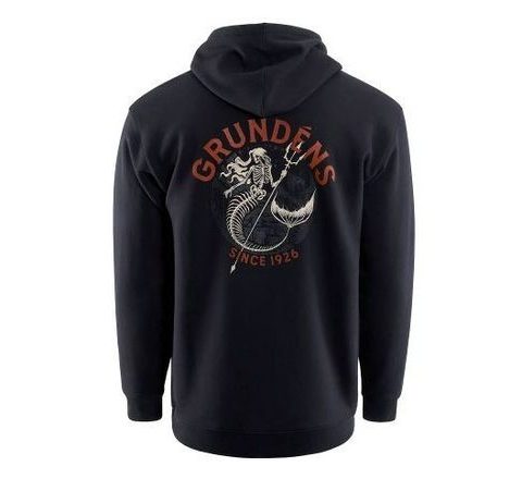 Grundéns Mikina Displacement DWR Hoodie Dead Reckoning Black
