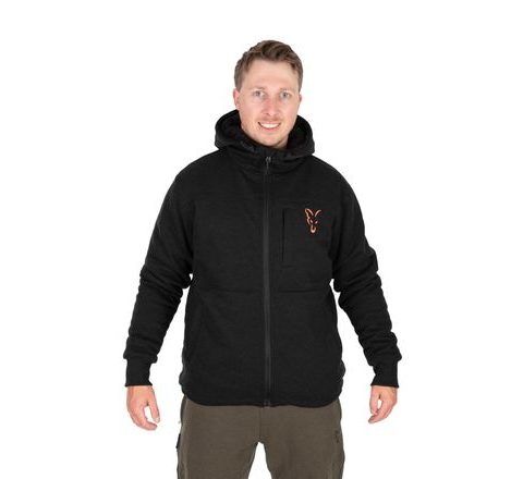 Fox Bunda Collection Sherpa Jacket Black & Orange