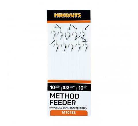 Mikbaits Method Feeder nadväzce so zapichovacím hrotom 10ks