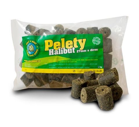 Chyť a pusť Sumcové halibut pelety 27mm s dírou 900g