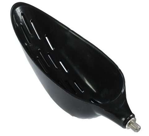 Giants Fishing Zakrmovací lopatka se závitem Baiting Spoon with holes Black 23cm