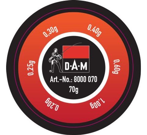 DAM Broky Split Shot Dispenser Lead 70g