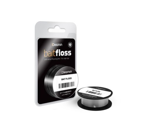 Delphin Šnúra Hook Line Bait Floss Biela 20lb 20m