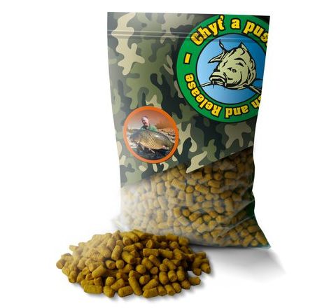 Chyť a pusť Pelety Medová kukuřice 8mm 900g