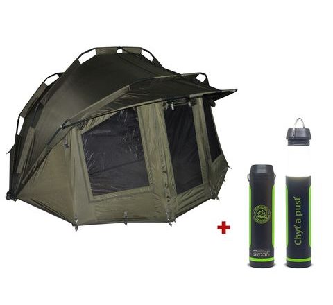 Chyť a pusť Bivak Thunder 2 Man + Nabíjecí víceúčelová svítilna Thunder 3in1 Zdarma