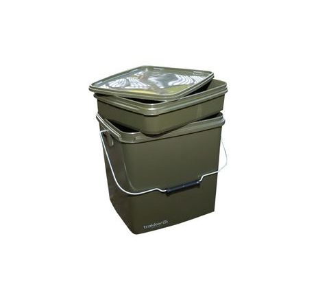 Trakker Plastový kýbl Olive Square Container 13l