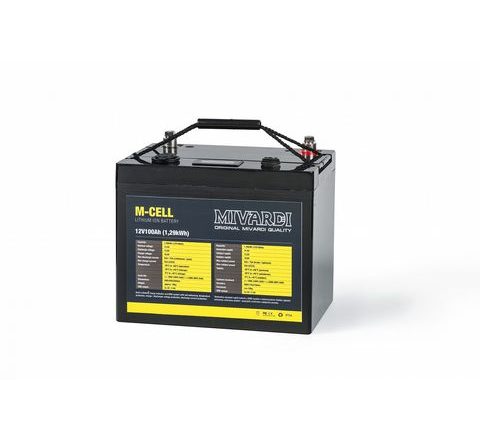 Mivardi Lithiová baterie M-CELL 12V 100Ah + 20A nabíječka