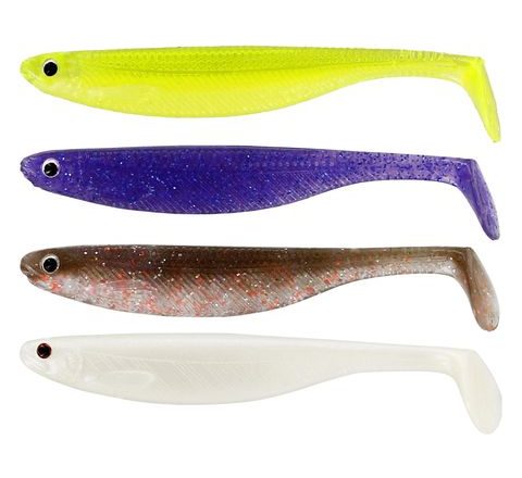 Westin Gumová nástraha Shadteez Slim Dark Water Mix 14,5 cm 1 g 4 ks