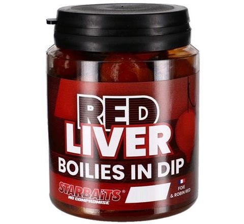 Starbaits Boilies v dipu Red Liver 150g