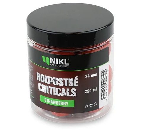Nikl Rozpustné Criticals boilie Strawberry 250ml