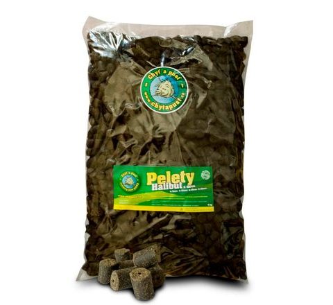 Chyť a pusť Pelety Halibut s dírou 10kg