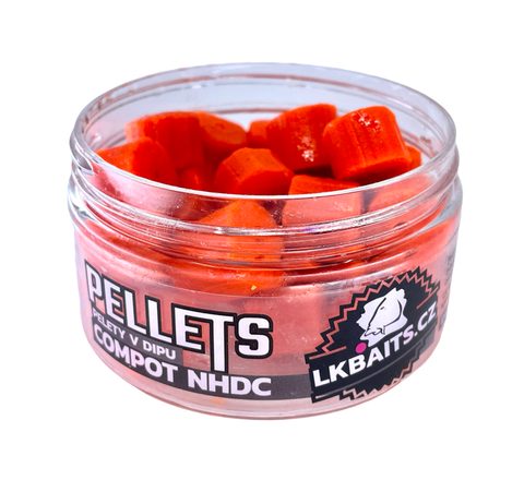 LK Baits Pelety v dipu Compot NHDC 60g