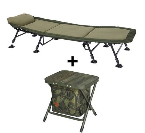 Giants fishing Lehátko Deluxe FX 8Leg + Skládací stolek s taškou ZDARMA!