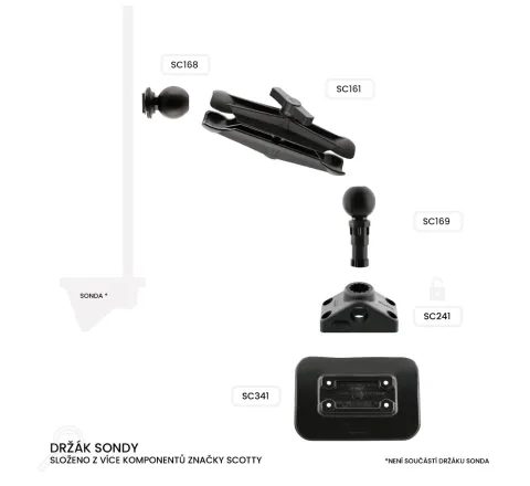 Scotty Držák sondy