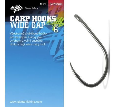 Giants Fishing Háčik s očkom Wide Gap 10ks